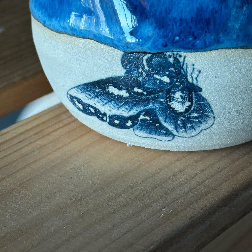 Heart Cup with butterfly print