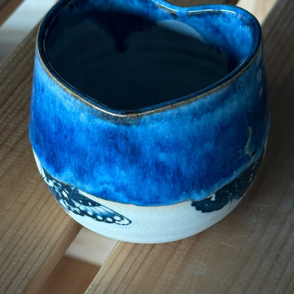 Heart Cup with butterfly print