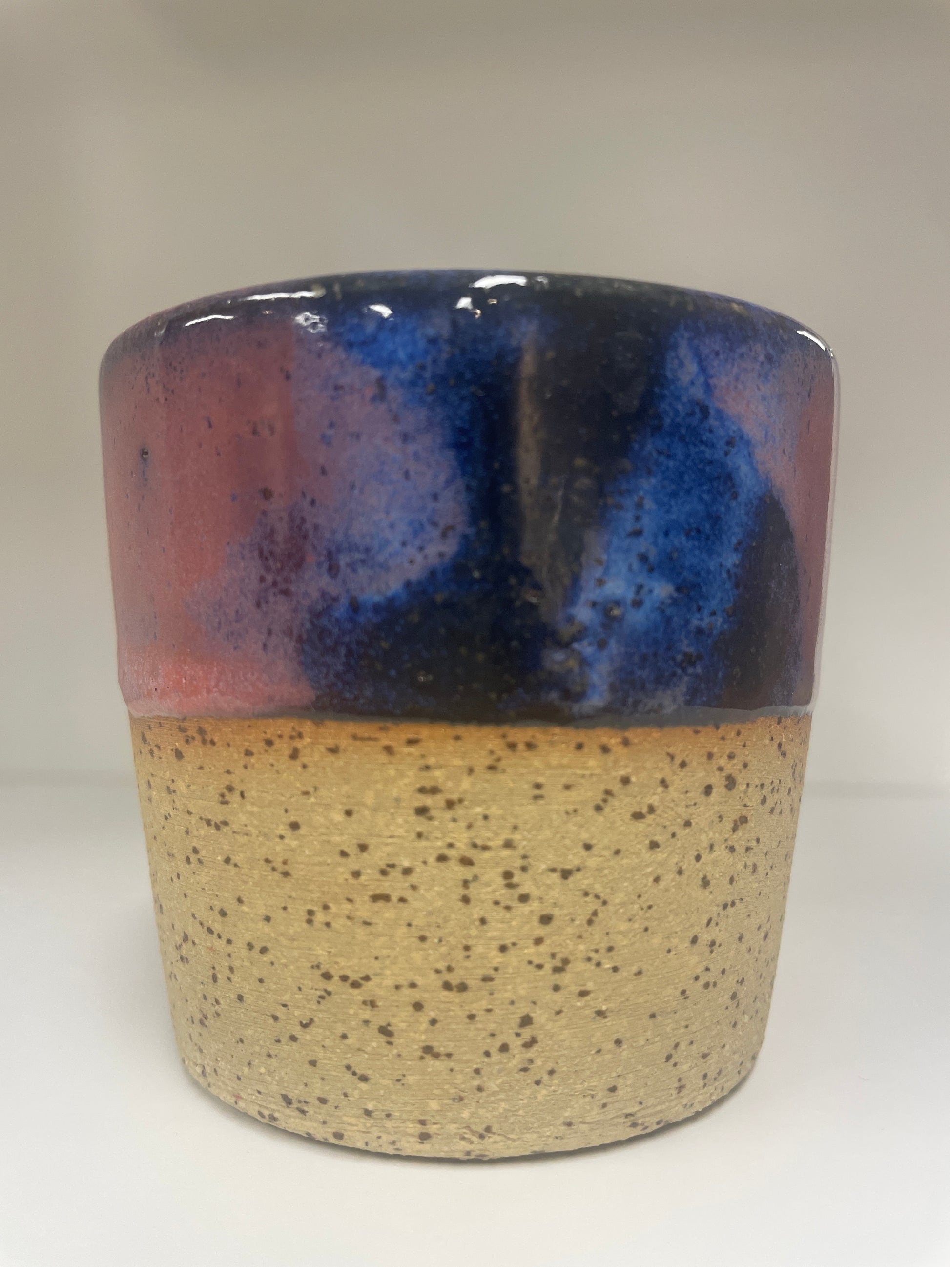 V Cup Speckled Galaxy — handmade ceramic by Ceramic Cube, Lusail Doha Qatar