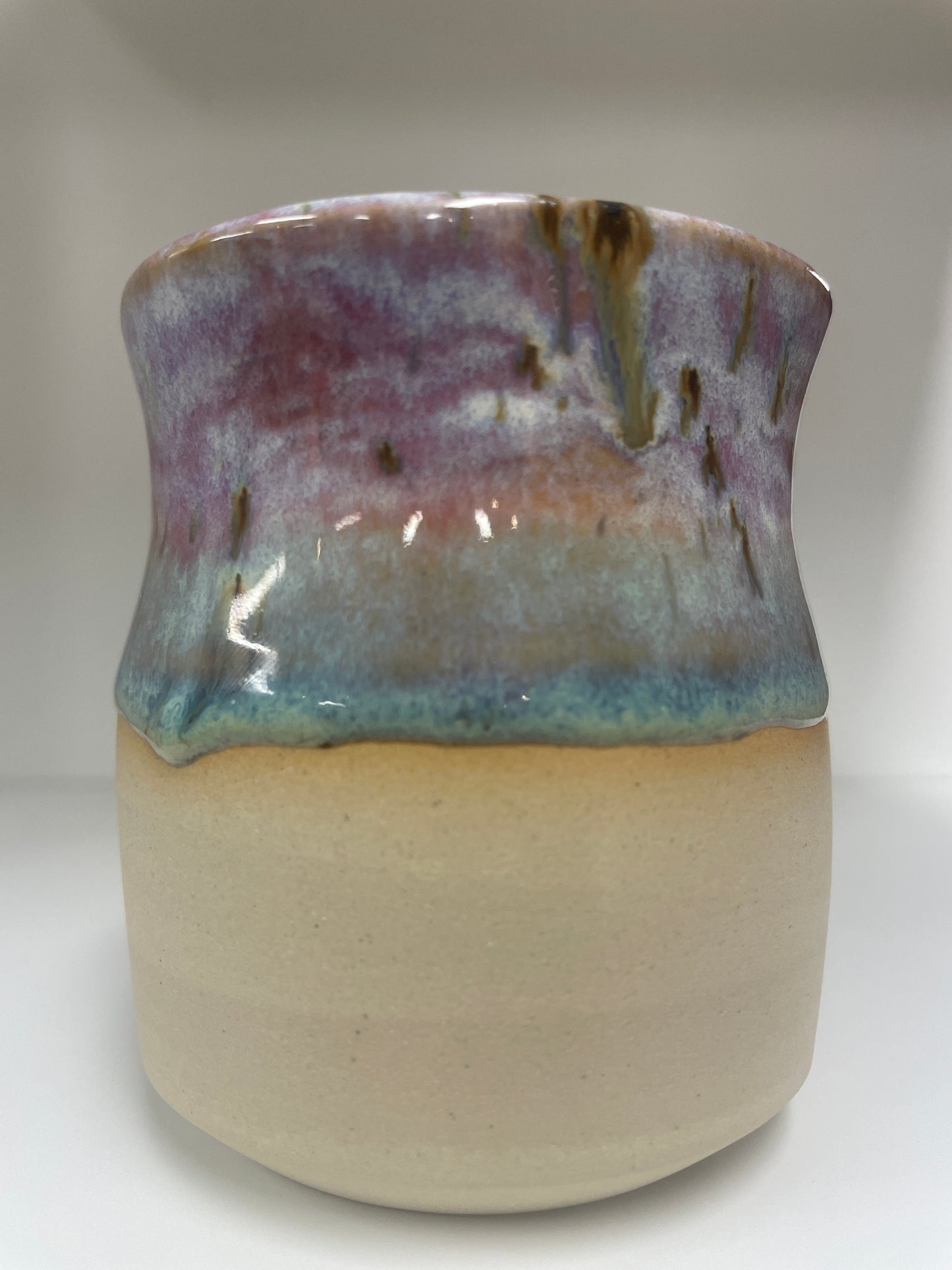 Cube Cup Aurora — handmade ceramic by Ceramic Cube, Lusail Doha Qatar