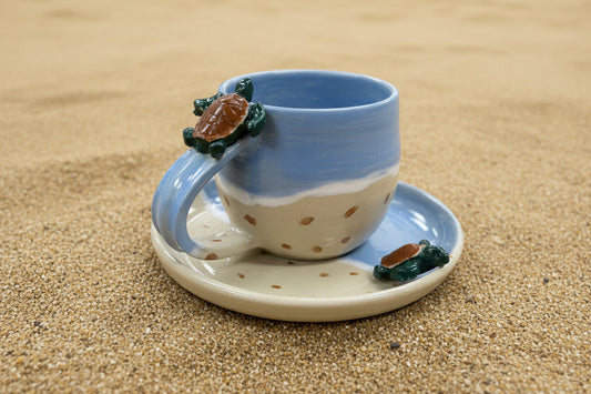 Cup and saucer hand-building workshop at Ceramic Cube, Doha