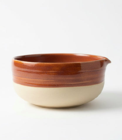 Matcha Bowl Brown — handmade ceramic by Ceramic Cube, Lusail Doha Qatar