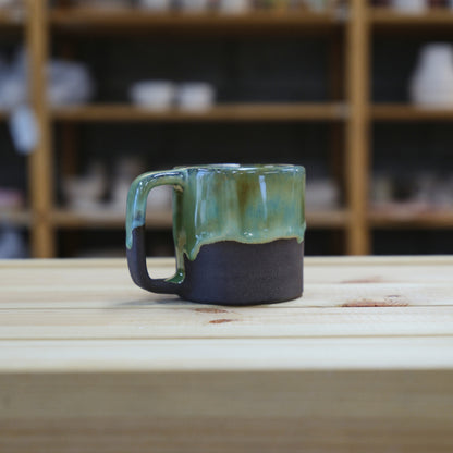 Cube Mug Black Moss Drip