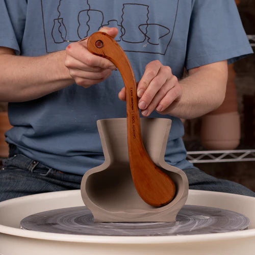 Throwing Stick 2 — handmade ceramic by Ceramic Cube, Lusail Doha Qatar
