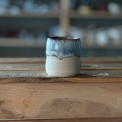 Crackle Cup - Blue and purple