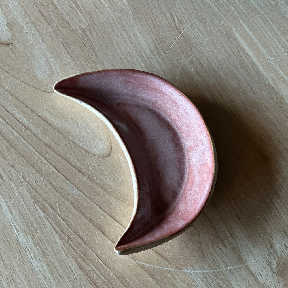 Moon Plate - Blue & brown