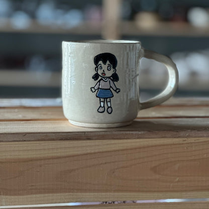 Mug with Doraemon & Friends - Beige