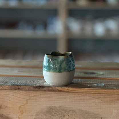 Flower Shape Espresso Cup - Green