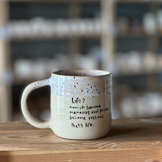 That's Life Mug - Speckled