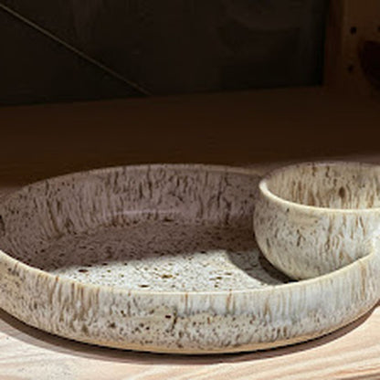 Chip & Dip plate - Blue