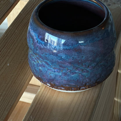 Vase - Purple, brown & blue