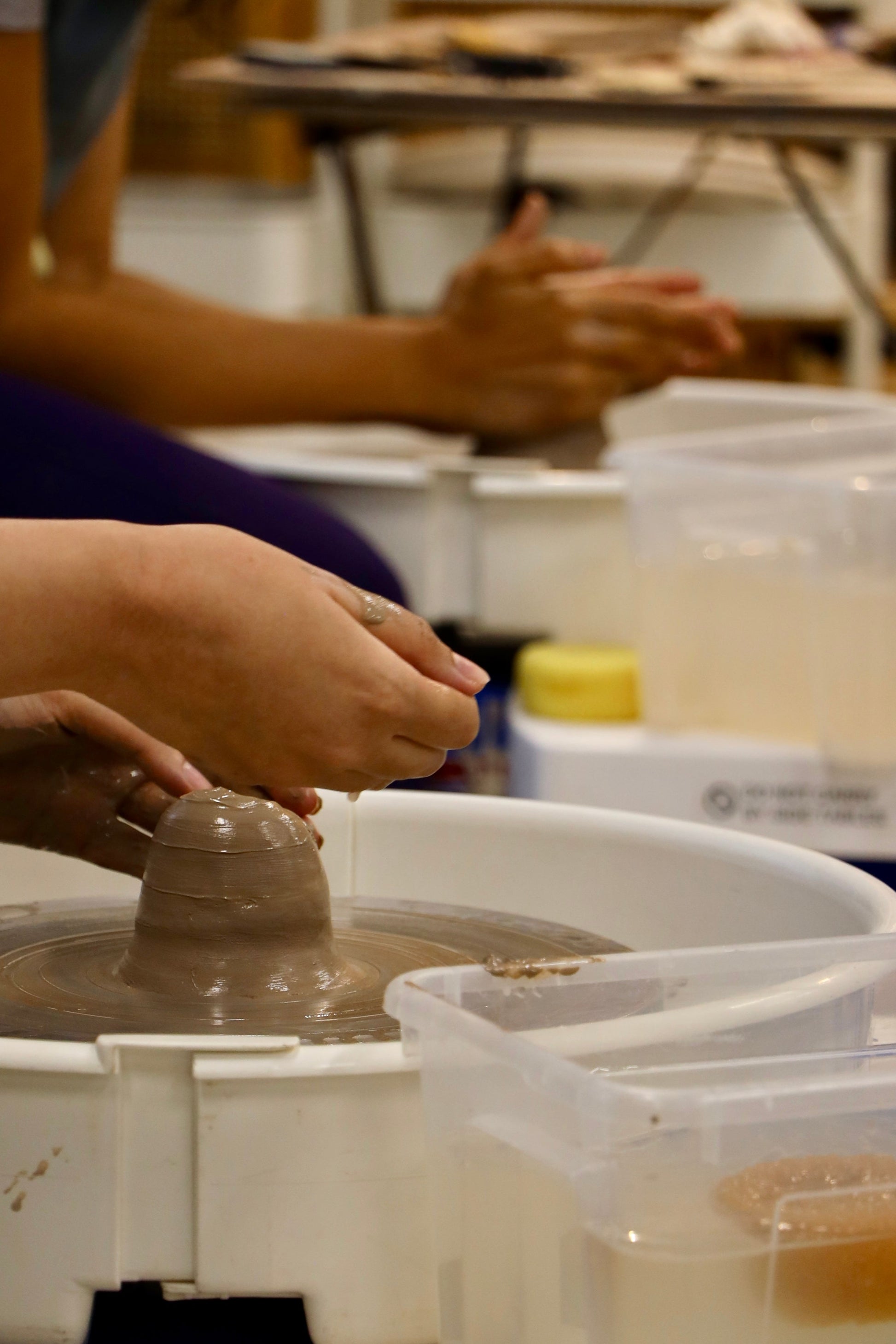 Family & Friends wheel pottery workshop at Ceramic Cube